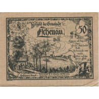 Billet, Autriche, Eschenau, 50 Heller, Paysage 1921-03-31, SPL Mehl:FS 187a - Oesterreich