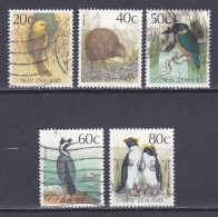 Nouvelle Zélande  1980 - 1989    Y&T  N °  1012   1014   1015   1016   1017   Oblitéré - Gebraucht