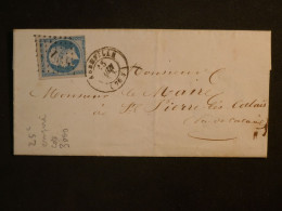 DH9 FRANCE BELLE LETTRE RRR  1854 ABBEVILLE A   ST PIERRE  + N°15 EMPIRE ++ AFF. PLAISANT++ - 1849-1876: Période Classique