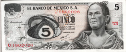 MEXIQUE - 5 Pesos 1972 UNC - Mexique