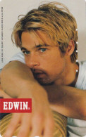 Télécarte JAPON / 110-016 - CINEMA Acteur  - BRAD PITT - Movie STAR JAPAN Phonecard - 19925 - Cinema