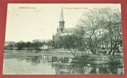 BRUXELLES  -  IXELLES  -  L'Etang Et L'Eglise Ste Croix - Elsene - Ixelles