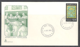 Vatican City.   Conclave Opening.  Circular Cancellation On Special Cover. - Cartas & Documentos