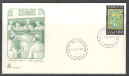 Vatican City.   Conclave Opening.  Circular Cancellation On Special Cover. - Lettres & Documents