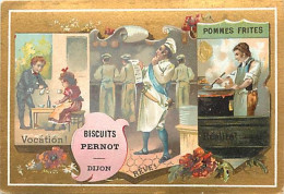 Chromos.-ref-chB529- Biscuits Pernot - Dijon - Côte D Or / Vocation - Rêve - Restaurant - Pomme Frites - - Pernot