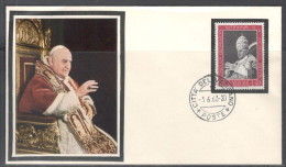 Vatican City.   Ecumenical Council. Pope John XXIII On Throne.  Pictorial Cancellation On Special Cover. - Covers & Documents