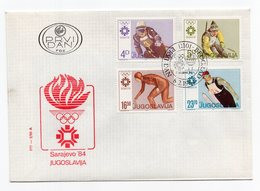 YUGOSLAVIA,PAIR FDC,08.02.1984.COMMEMORATIVE ISSUE:SARAJEVO 84, OLYMPIC GAMES,2 COVERS,8 STAMPS SET - FDC