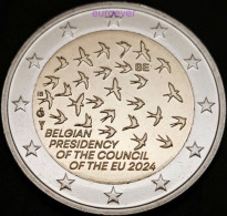 2 Euro Gedenkmünze 2024 Nr. 1 - Belgien / Belgium - Vorsitz EU BU Aus Coincard - België