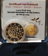 2 Euro Gedenkmünze 2024 Nr. 1 - Belgien / Belgium - Vorsitz EU PP Proof - Belgien