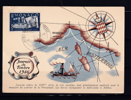 French Monaco 1946  Postcard Cover Stamp Day 15868 - Covers & Documents