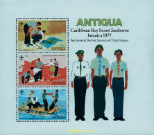 46680 MNH ANTIGUA 1977 JAMBOREE DEL CARIBE EN JAMAICA - Andere & Zonder Classificatie