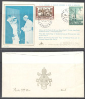 Vatican City.   Don Carlos Hugo, Duke Of Parma And Princess Irene Of The Netherlands Visit To H.H. Paul VI. - Storia Postale