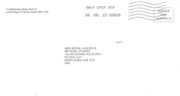 AUSTRALIA. - 2023 - POSTAGE PAID COVER TO DUBAI. - Briefe U. Dokumente