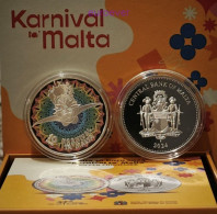 10 Euro Gedenkmünze 2024 Malta - Karneval - Silber In Farbe - Malte