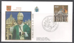 Vatican City.   Jubilee Year A.D. 2000.  Special Cancellation On Special Souvenir Cover. - Briefe U. Dokumente