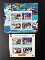 Burundi 2014 / 2015 Mi. 3522 - 3525 ND IMPERF Paul-Emile Victor Explorateur Polaire Explorer Chien Husky Dog Ship Train - Unused Stamps