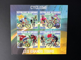 Burundi 2015 / 2016 Mi. 3615 - 3618 ND IMPERF Cyclisme Cycling Radfahren Fahrrad Vélo Bicycle Tour France Contador - Ciclismo