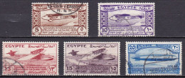 EG070 – EGYPTE – EGYPT – 1933 – INTERNATIONAL AVIATION CONGRESS – SG # 214/8 - USED 100 € - Oblitérés