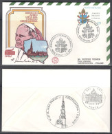 Vatican City.   The Visit Of Pope John Paul II To Poland, Czestochowa.  Special Cancellation On Special Souvenir Cover. - Covers & Documents