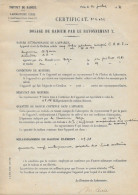 Dosage Radium Rayonnement Gamma Signé Marie Curie (Photo) - Oggetti