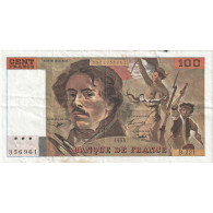 France, 100 Francs, Delacroix, 1993, B.221, TB, Fayette:69bis.7, KM:154g - 100 F 1978-1995 ''Delacroix''
