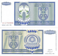 Bosnia And Herzegovina 10.000.000 Dinara 1993. UNC P-144 - Bosnia Erzegovina