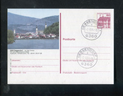 "BUNDESREPUBLIK DEUTSCHLAND" Bildpostkarte Mit Bildgleichem Stempel "DEGGENDORF" (5978) - Illustrated Postcards - Used