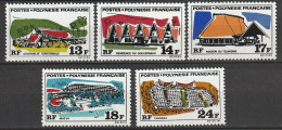 Polynésie Grandes édifices N°72/76 *neuf Charnière - Neufs