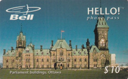 CANADA - Parliament Buildings/Ottawa, Bell Magnetic Prepaid Card $10, 10/97, Sample - Kanada