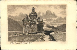 41334503 Caub Pfalz Schiff Rhein Kaub - Kaub