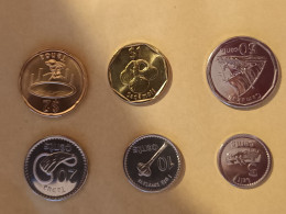 Fiji Set Of 6 Coins: 5 Cents - 2 Dollars 2012-2014 UNC - Fiji