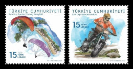 Turkey 2023 Mih. 4750/51 Extreme Sports. Paragliding. Enduro MNH ** - Neufs