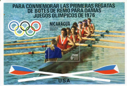 Lote 1023, Nicaragua, 1976, HF, SS, Juegos Olimpicos Montreal, Regata, Olympic Games, Regatta Team USA, Woman - Nicaragua