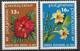 Polynésie Fleurs De Polynésie N°119/120 **neuf - Neufs