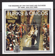 Turks & Caicos Islands 1986 Royal Wedding MS MNH (SG MS896) - Turks And Caicos