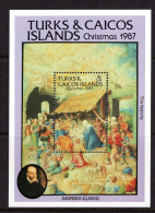 Turks & Caicos Islands 1987 Christmas MS MNH (SG MS901) - Turks And Caicos