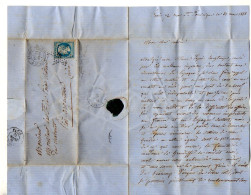 TB 4580 -1868 - Lettre De M. Le Cte A. De GRANDEFFE à PARIS Pour M. Le Cte De POIX Au Château De CHABENET Près ARGENTON - 1849-1876: Classic Period