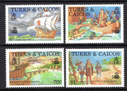 Turks & Caicos Islands 1988 500th Anniversary Of Discovery Of America By Columbus Set MNH (SG 912-915) - Turks And Caicos