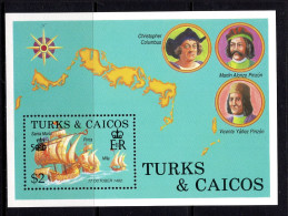 Turks & Caicos Islands 1988 500th Anniversary Of Discovery Of America By Columbus MS MNH (SG MS916) - Turks And Caicos