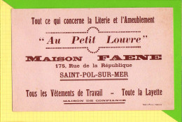 BUVARD & Blotting Paper : Au Petit LOUVRE  Maison  FAENE & SAINT PAUL Sur MER - Vestiario & Tessile