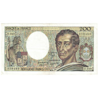 France, 200 Francs, Montesquieu, 1987, U.049, TTB, Fayette:70.7, KM:155b - 200 F 1981-1994 ''Montesquieu''