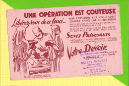 BUVARD & Blotting Paper : Operation Chirurgie Mutuelle  Librairie DucLoy  CALAIS - Drogheria