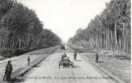 169. Circuit De La Sarthe  -  La Ligne Droite Entre Ardenay Et Bouloire  - CPA - Grand Prix / F1