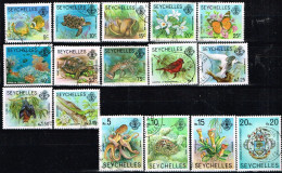 SEYCHELLES / Oblitérés / Used / 1977 - Série Courante / Faune Et Flore (série Complète) - Seychelles (1976-...)