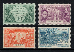 Niger - YV 53 à 56 N** MNH Luxe Complète , Exposition Coloniale , Cote 46 Euros - Neufs