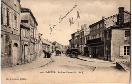 +++saint Dizier+++       La Rue D Ancerville  Et  L  Hotel Et  Cafe De La Fontaine - Saint Dizier