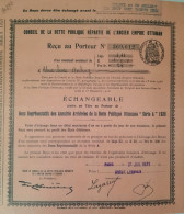 Conseil De La Dette Publique Répartie De L'ancien Empire Ottoman - 1928 - Afrique