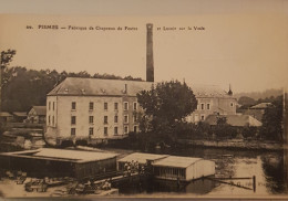 Delcampe - Fismes. Fabrique De Chapeaux De Feutre Et Lavoir Sur La Vesle - Fismes