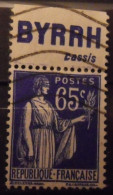 Timbre à Bande Publicitaire. Paix N° 365. 65 C. Pub Publicité Publicitaires Carnet Pubs. Byrrh. - Autres & Non Classés