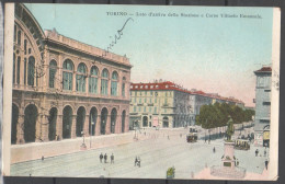 Torino - Lato D'arrivo Della Stazione E Corso Vittorio Emanuele - Colorata - Stazione Porta Nuova